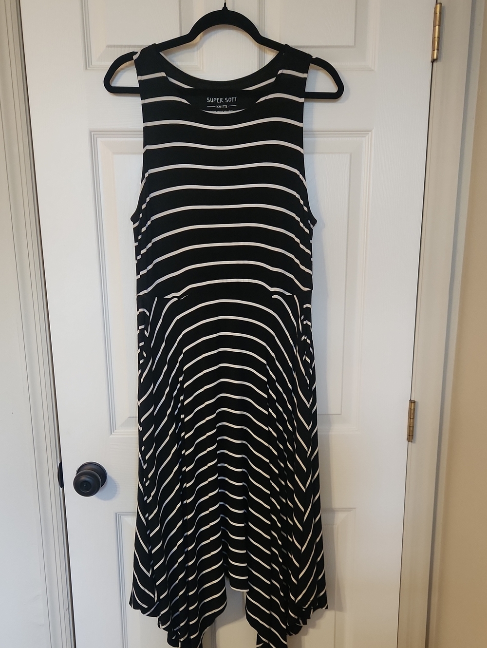 torrid Black & White Striped Sleeveless Midi Dress